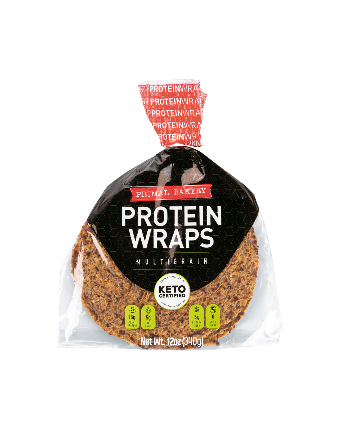 Package of Primal Bakery Protein Wraps